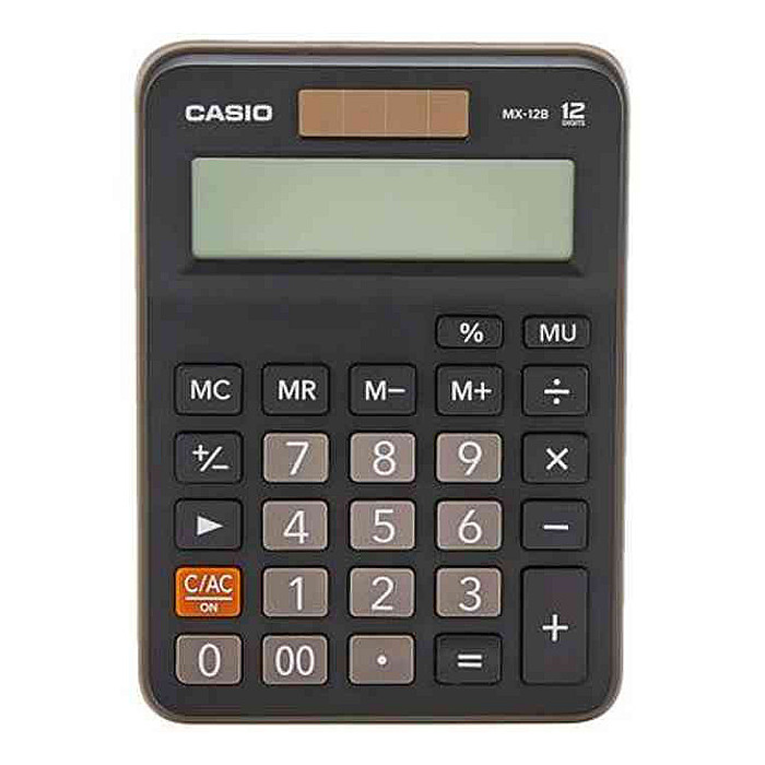 Casio MX-12B-BK 12 Digit Desktop Calculator